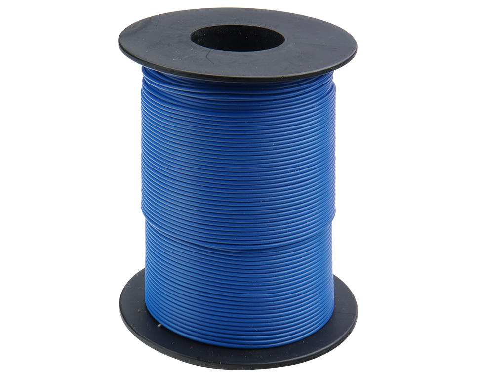 0.14 mm² Kupferschaltlitze BLAU flexibel LIY - 100 m